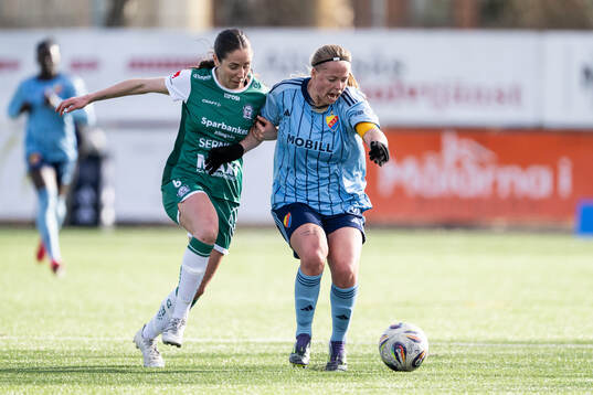 Alingsås Johanna Barth och Djurgårdens Therese Åsland