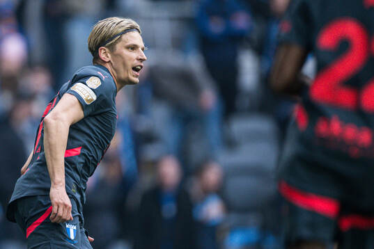 Malmö FFs Jens Stryger Larsen jublar