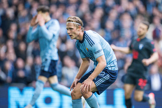Djurgårdens Tobias Gulliksen deppar