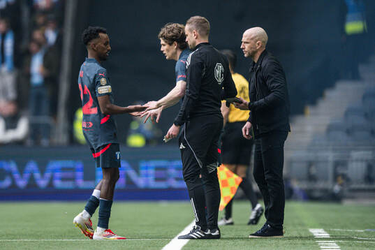 Malmö FFs Taha Abdi Ali och Oliver Berg