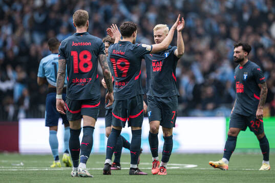 Malmö FFs Pontus Jansson, Colin Rösler och Otto Rosengren
