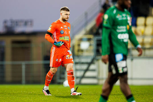 Falkenbergs målvakt Anton Andersson