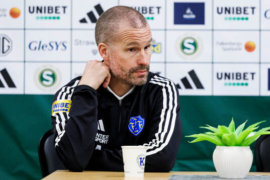 Falkenbergs tränare Christoffer Andersson
