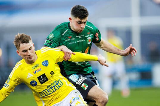 Falkenbergs Gabriel Johansson och Varbergs Aulon Bitiqi