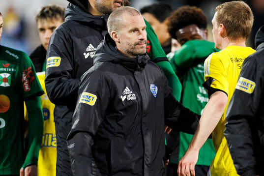 Falkenbergs tränare Christoffer Andersson