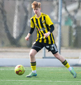 IFK Hässleholms Liam Efverman i matchen mellan IFK