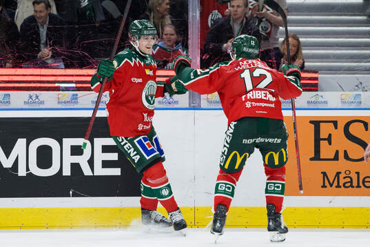 Frölundas Jacob Peterson jublar