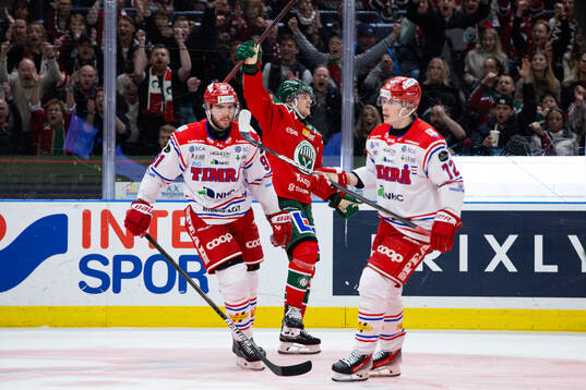 Frölundas Jacob Peterson jublar