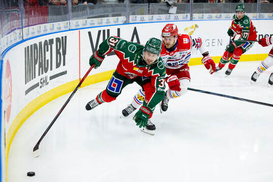 Frölundas Nicklas Lasu och Timrås Linus Nässén