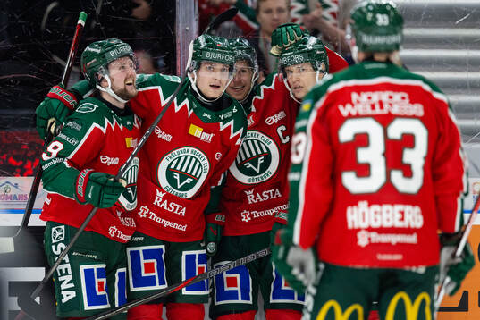 Frölundas Jacob Peterson jublar