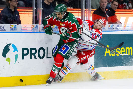 Frölundas Max Westergård och Timrås Linus Nässén
