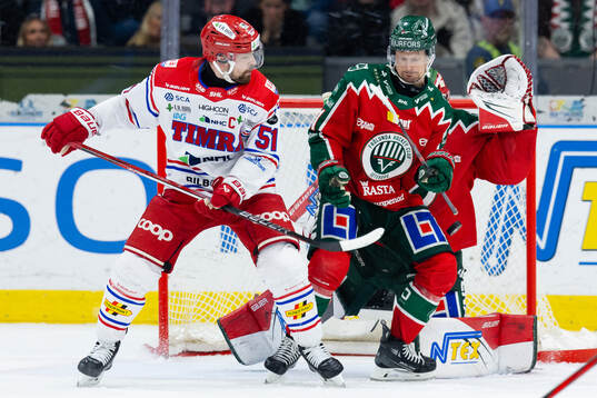 Timrås Anton Lander och Frölundas Nicklas Lasu