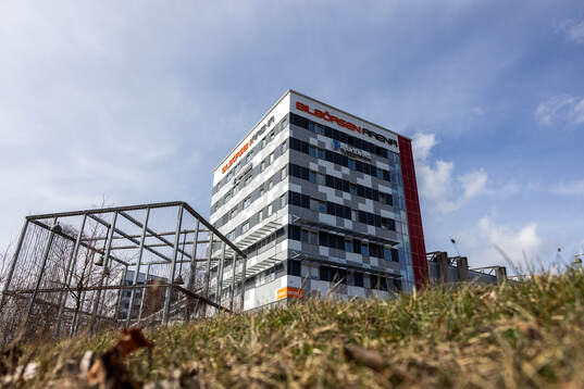 Exteriör vy av Bilbörsen Arena