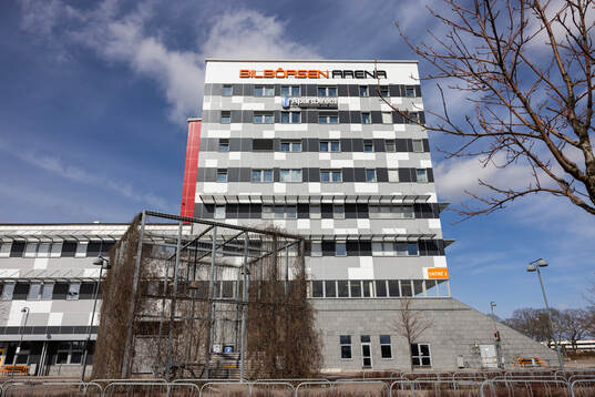 Exteriör vy av Bilbörsen Arena
