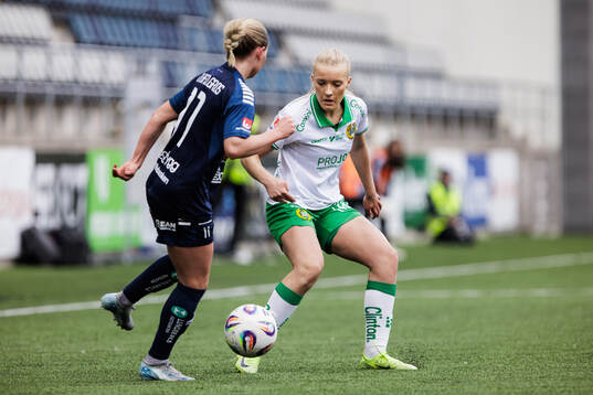 Linköpings Maria Olafsdottir Gros och Hammarbys Smilla