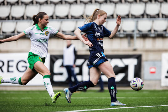 Hammarbys Vilde Hasund och Linköpings Malin Johnsen Brenn