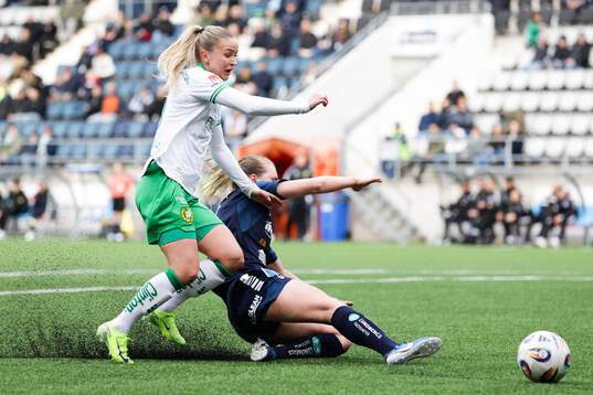 Hammarbys Anna Jøsendal och Linköpings Noor Eckhoff