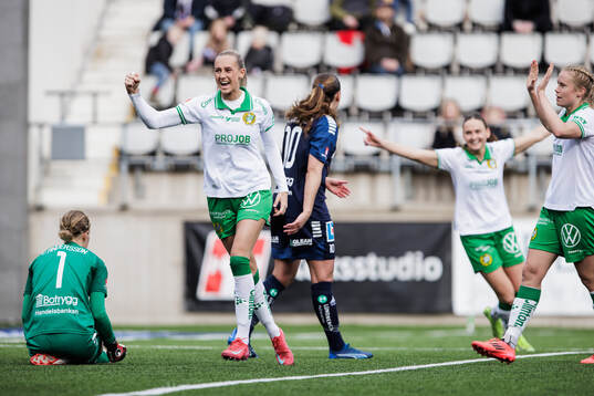Hammarbys Ellen Wangerheim jublar