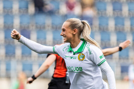 Hammarbys Ellen Wangerheim jublar