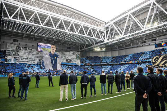 Djurgårdens Haris Radetinac tackas av
