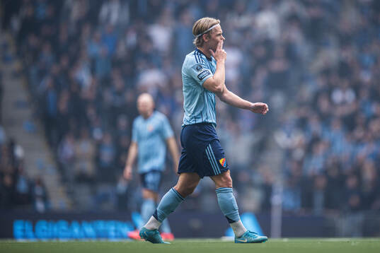 Djurgårdens Tobias Gulliksen deppar