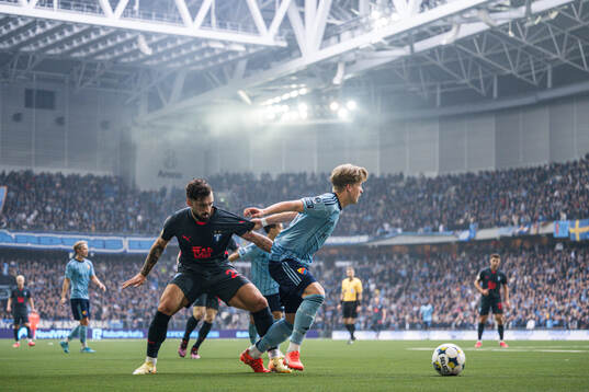 Malmö FFs Sead Haksabanovic och Djurgårdens Matias