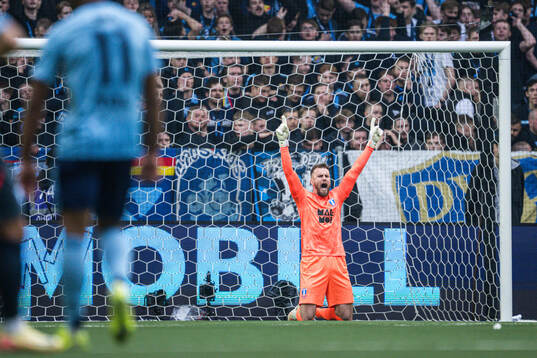 Malmö FFs målvakt Ricardo Friedrich jublar