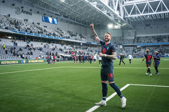 Malmö FFs Pontus Jansson jublar