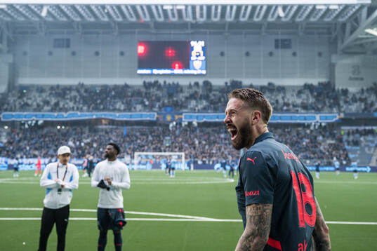 Malmö FFs Pontus Jansson jublar