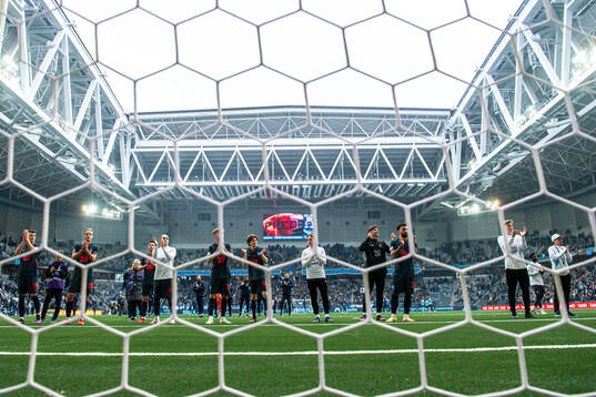 Malmö FFs spelare jublar