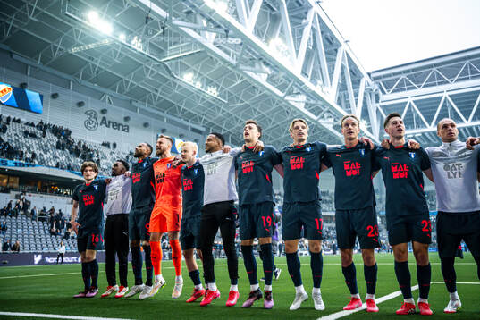 Malmö FFs spelare jublar