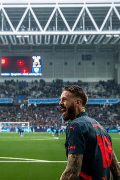 Malmö FFs Pontus Jansson jublar