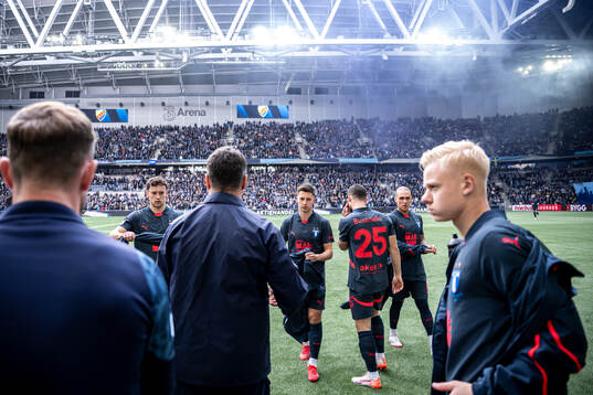 Malmö FFs Lasse Berg Johnsen, Arnor Sigurdsson och Otto