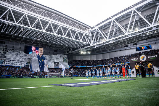 Djurgårdens spelare vid lineup
