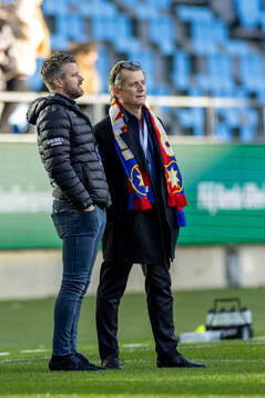 Örgrytes sportchef Pontus Farnerud och ordförande Terje