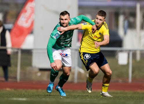 Hässleholms Adi Terzic och Ängelholms André Gustafson
