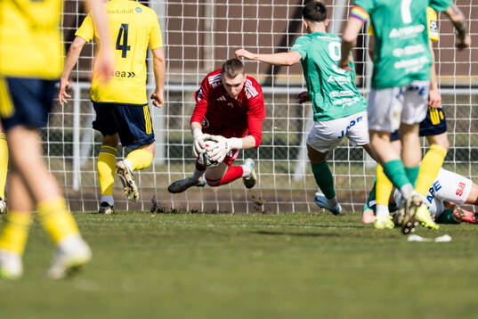 Ängelholms målvakt Hugo Fagerberg