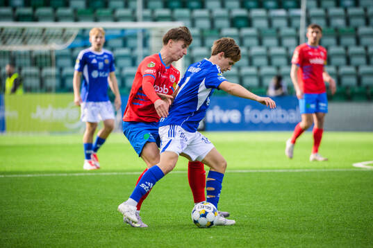 Helsingborgs Lukas Kjellnäs och GIF Sundsvalls Marcelo
