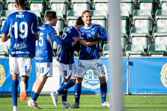 GIF Sundsvalls Pontus Engblom jublar