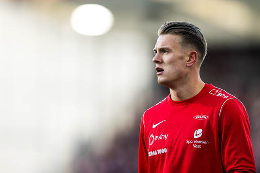 Emil Kornvig of Brann warms up