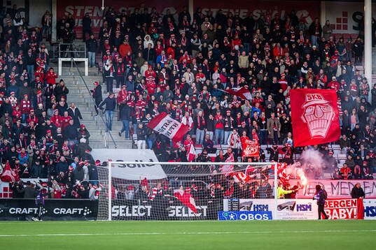 Spectators in the stands