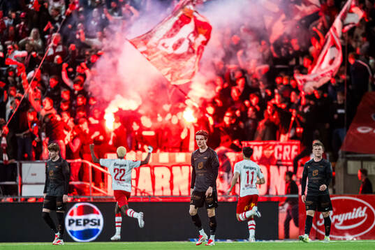 Ulrik Mathisen of Brann looks dejected