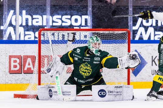Björklövens målvakt Melker Thelin