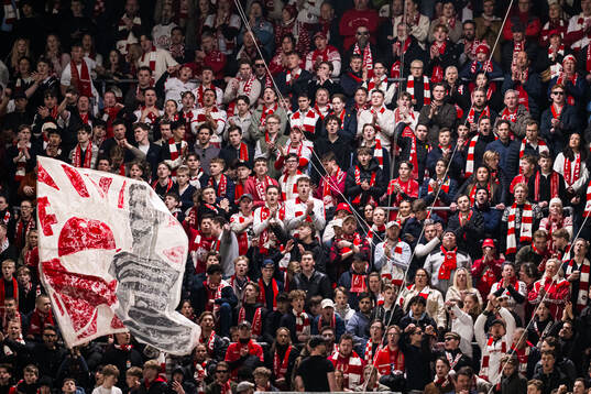 Spectators in the stands
