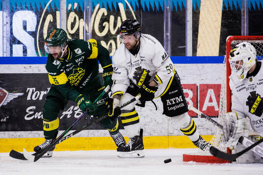 Björklövens Felix Girard och AIKs Macoy Erkamps