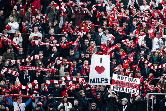 Spectators in the stands
