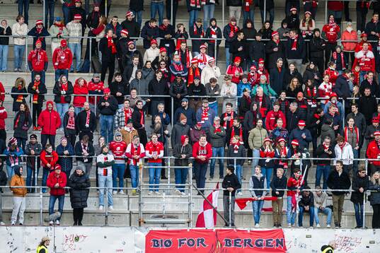 Spectators in the stands