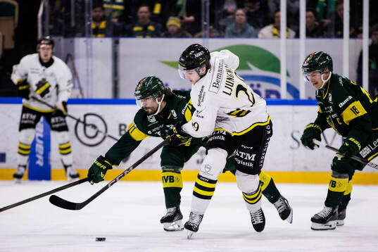 Björklövens Gustav Possler och AIKs Daniel Ljungman