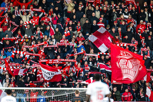 Spectators in the stands