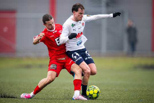 Åstorps FFs Samuel Jonsson och Bergdalens IKs Kristijan